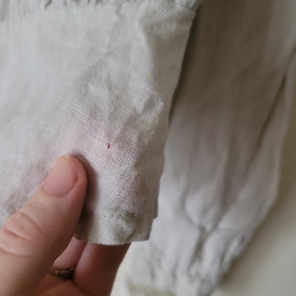 Cloak of many colours linen blouse - Picture 5 of 7